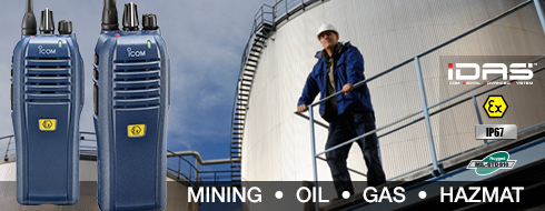 Bộ đàm chống cháy nổ IC-F3202DEX chuẩn Atex